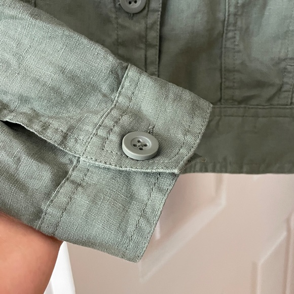 Quince 100% European Linen Jacket, Light Cargo - Picture 6 of 7